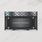 Schwarze Rahmen-Diamantplatte Visitenkarte (Vorderseite)