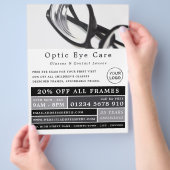 Schwarze Rahmen, Optiker, Techniker Flyer (Hand)