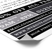 Schwarze Rahmen, Optiker, Techniker Poster (Ecke)