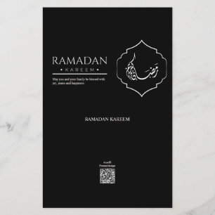 Schwarze Ramadan Kareem Schokoladenverpackung Eleg Flyer