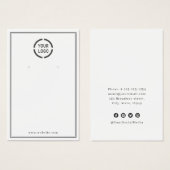 Schwarze Ränder, benutzerdefiniertes Logo, Ohrmark (Vorne & Hinten)