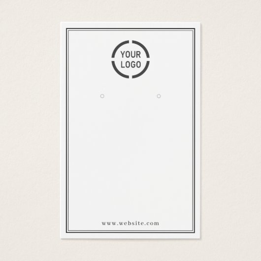 Schwarze Ränder, benutzerdefiniertes Logo, Ohrmark (Vorderseite)