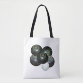 Schwarze Rasenbowle auf Weiß, Tasche (Vorderseite)