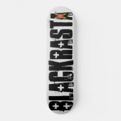 SCHWARZE RASTA-Skateboard Skateboard (Vorderseite)