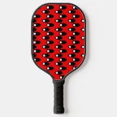 Schwarze Raumschiffe Pickleball Schläger (Vorderseite)