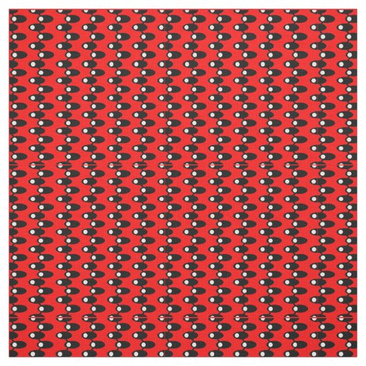 Schwarze Raumschiffe Stoff (Muster)