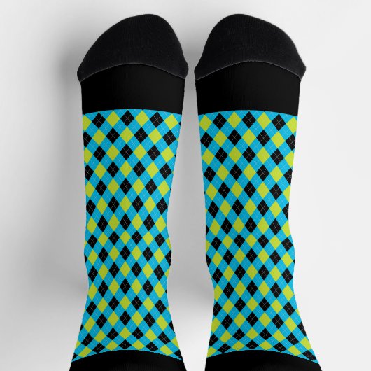 Schwarze Raute Socken (Oben)