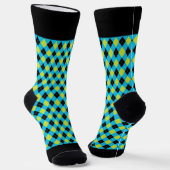 Schwarze Raute Socken (Gewinkelt)