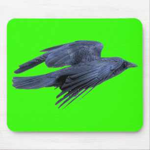 Schwarze Raven Gothic, keltisch, Wildtiere Mousepad