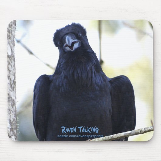SCHWARZE RAVEN REDEN MOUSEPAD (Vorne)