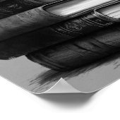 Schwarze Reflexion, traurige Augen Poster (Ecke)