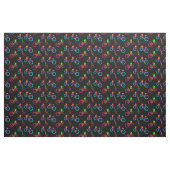 Schwarze Regenbogenbikes farbenfrohe Fahrräder Stoff (Fat Quarter (45,7 x 55,9 cm))