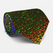 Schwarze Regenbogengalaxie Glitzer Krawatte (Gerollt)