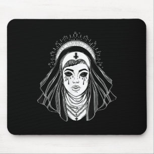 Schwarze Religion Goth Schwester - Böse Goth Cross Mousepad