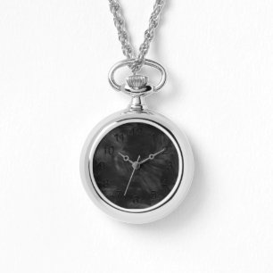 Schwarze Retro Aquarell-Beschaffenheit Armbanduhr