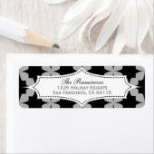 Schwarze Retro-Star-Adresse (Insitu)