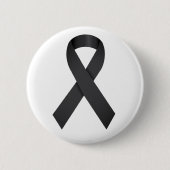 Schwarze Ribbon-Trauer Button (Vorderseite)