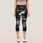 Schwarze Ritter Capri Leggings (Vorderseite)