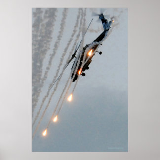 Schwarze Ritter setzen Flaches ein Poster