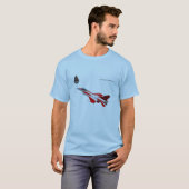 Schwarze RitterF-16T - Shirt (Vorne ganz)