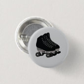 Schwarze Rollschuhe Knopf Button (Vorne & Hinten)