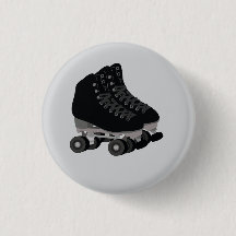 Schwarze Rollschuhe Knopf