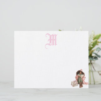 Schwarze Romance Buch Lover Personalisiert Letterh Briefbogen