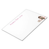 Schwarze Romance Buch Lover Personalisiert Station Notizblock (angewinkelt)