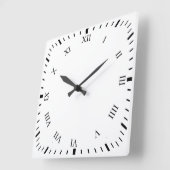 Schwarze römische Zahl und Minuten Uhr Uhr Uhr Wan (Winkel)