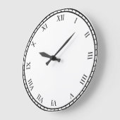 Schwarze römische Zahlen Rundschau und Trimmuhr Große Wanduhr (Winkel)