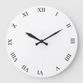 Schwarze römische Zahlen Uhr