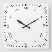 Schwarze römische Zahlen Uhr Uhr Uhr (Vorderseite)