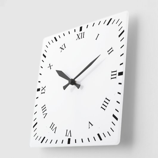 Schwarze römische Zahlen Uhr Uhr Uhr (Winkel)