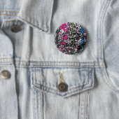 Schwarze, rosa, grüne, blaue Marmorkunst Button (Beispiel)