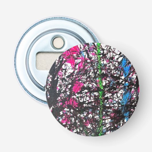 Schwarze, rosa, grüne, blaue Marmorkunst Flaschenöffner (Vorderseite)