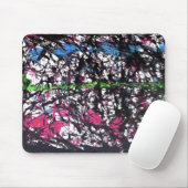 Schwarze, rosa, grüne, blaue Marmorkunst Mousepad (Mit Mouse)