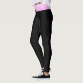 *~* schwarze rosa Schein-Taille niedliches Girly Leggings (Links)