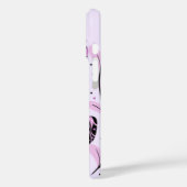 Schwarze, rosa, violette Schmetterlinge Case-Mate iPhone Hülle (Rückseite / Links)