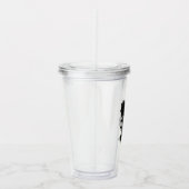 Schwarze Rose Acryltrinkbecher (Rechts)