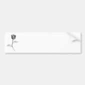 Schwarze Rose Autoaufkleber (Vorne)