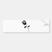 Schwarze Rose Autoaufkleber (Vorne)