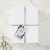 Schwarze Rose Begrüßung Gastgeschenk Gastgeschenk  Geschenkanhänger (Mit Garn)