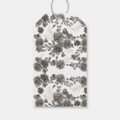 Schwarze Rose Begrüßung Gastgeschenk Gastgeschenk  Geschenkanhänger (Rückseite)