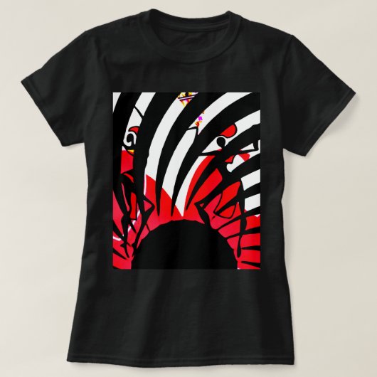 Schwarze Rose blühen T-Shirt (Design vorne)