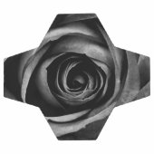 Schwarze Rose Blume Blumendekoration Vintag Fußball (Flach)