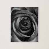 Schwarze Rose Blume Blumendekoration Vintag Puzzle (Vertikal)