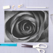 Schwarze Rose Blume Blumendekoration Vintag Seidenpapier (Handwerk)