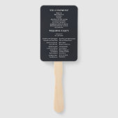 Schwarze Rose Blumengotik Halloween Fächer (Rückseite)