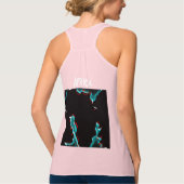 Schwarze Rose Bluse T - Shirt (Rückseite)