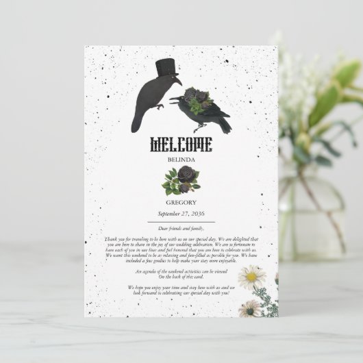 Schwarze Rose Crows Hochzeitreise Programm (Stehend Vorderseite)